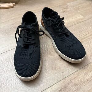 Black Knit Big Kids Sneakers